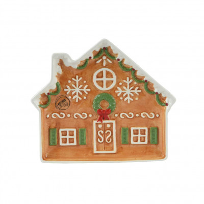  Kaemingk - Piatto grande in dolomite per decorazione natalizia della tavola - Colore: Multicolore - SKU: 646787 