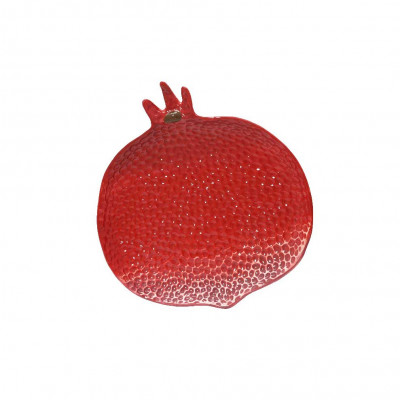  Kaemingk - Melograno - Piatto in dolomite a forma di melograno - Colore: Rosso - SKU: 646721/ROSSO 