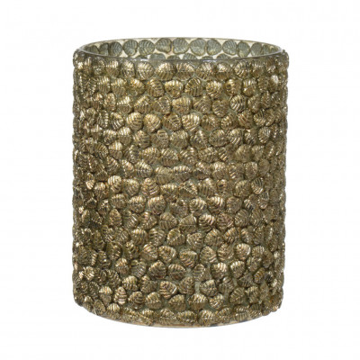  Kaemingk - Porta lume in vetro h17 - Colore: Oro - SKU: 380798 