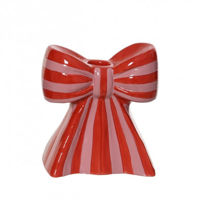  Kaemingk - Portacandela in porcellana smaltato e dipinto a mano - Colore: Rosa - SKU: 607341/ROSA 