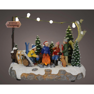  Kaemingk - Scenario natalizio con led - SKU: 487195 