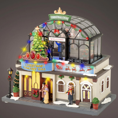 Kaemingk - Scenario natalizio con teatro di natale illuminato con led - Colore: Multicolore - SKU: 487804
