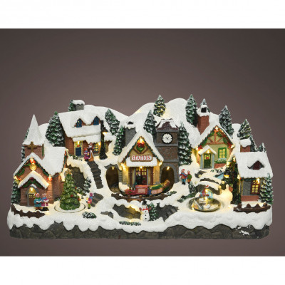  Kaemingk - Scenario natalizio in iresina da interni con LED - SKU: 481359 