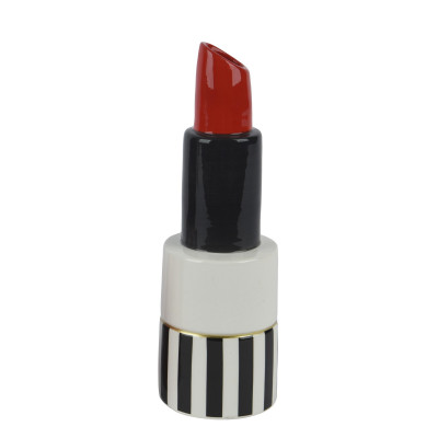  Kaemingk - Vaso in dolomite a forma di rossetto per labbra - Colore: Bianco - SKU: 635092/BIANCO 