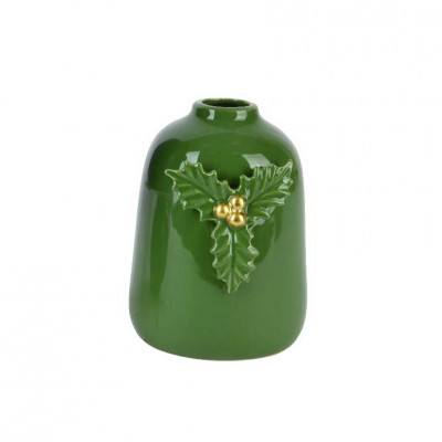  Kaemingk - Vaso in porcellana a tema natalizio - Colore: Verde - SKU: 602230/VERDE 