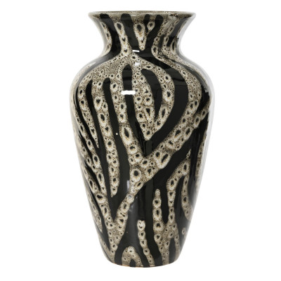  Kaemingk - Vaso in porcellana smaltata - Colore: Bianco/Nero - SKU: 600966 