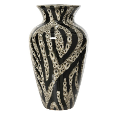  Kaemingk - Vaso piccolo in porcellana smaltata - Colore: Bianco/Nero - SKU: 600967 