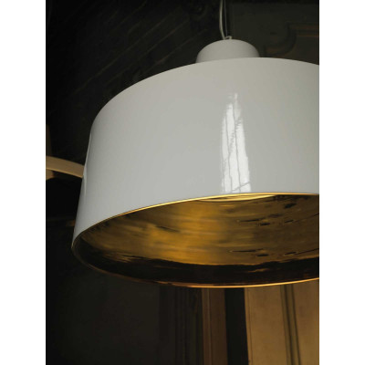 Karman - Gangster - Sospensione Alta Grande - Colore: Bianco - 1 Lampadina E27 60W - SKU: SE642BB