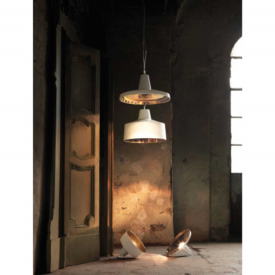 Karman - Gangster - Sospensione Bassa Piccola - Colore: Bianco - 1 Lampadina E27 60W - SKU: SE643BB