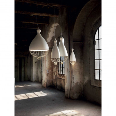 Karman - Le Trulle - Sospensione Grande - Colore: Bianco - 1 Lampadina E27 60W - SKU: SE653T