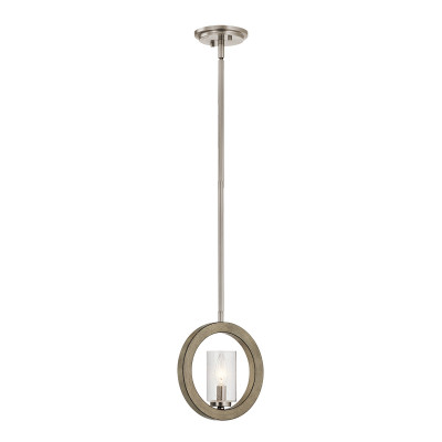 Kichler - Grand Bank - Lampada a sospensione con diffusore pendente singolo in vetro dal design moderno - 1 Lampadina E14 60W - IP20 - SKU: KL-GRAND-BANK1