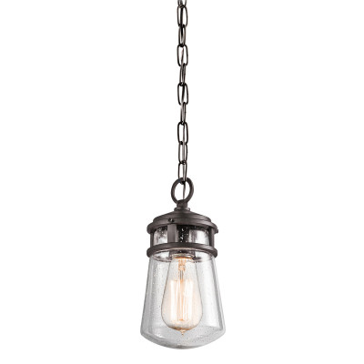 Kichler Lyndon Lanterna a catena piccola a 1 luce da esterni struttura in alluminio e vetro Colore: Bronzo