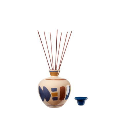  L'Oca Nera - Ethno Chic - Diffusore in porcellana per profumatori per ambienti con bastoncini Kalahari - SKU: 1PF107 