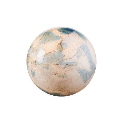  L'Oca Nera - Fashion - Lampada da tavolo in vetro a forma sferica - Colore: Panna - 1 Lampadina E14 60W - SKU: 1G170 