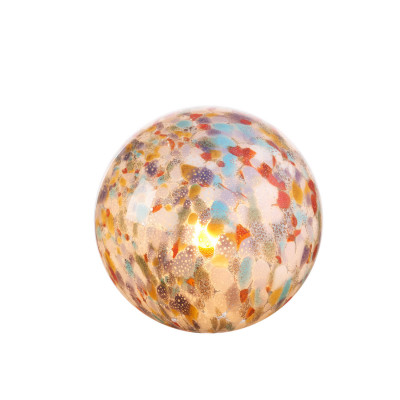  L'Oca Nera - Urban - Lampada da tavolo sferica in vetro colorato con effetto mosaico - Colore: Multicolore - 1 Lampadina E14 60W - SKU: 1G171 