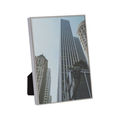 L'Oca Nera - Urban - Portafoto da tavolo rettangolare grande in acciaio dal design moderno - Foto 25x35 - SKU: 1F58