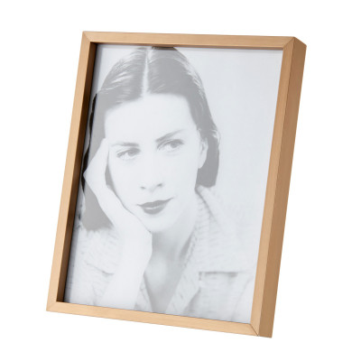 L'Oca Nera - Contemporaneo - Portafoto rettangolare grande in alluminio dal design moderno - Colore: Legno - Foto 20x25 - SKU: 1F168