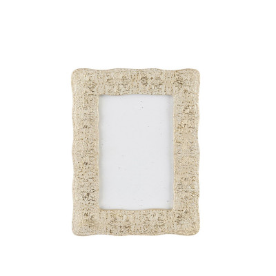 L'Oca Nera - Portafoto rettangolare piccolo in resina - Colore: Oro - Foto 10x15 - SKU: 8.1XM1044.10