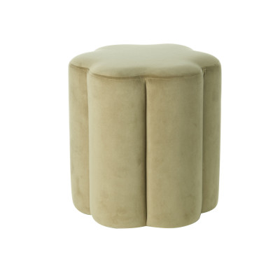 L'Oca Nera - Ethno Chic - Pouf da salotto struttura in legno e rivestimento in tessuto dal design moderno - Colore: Tortora - SKU: 1A136