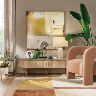 L'Oca Nera - Neo Classic - Quadro astratto acrilico su tela con cornice 100x100 - SKU: 1Q268