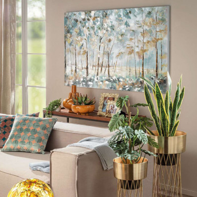 L'Oca Nera - Ethno Chic - Quadro orizzontale con raffigurazione paesaggistica acrilico su tela 150x90 - SKU: 1Q278