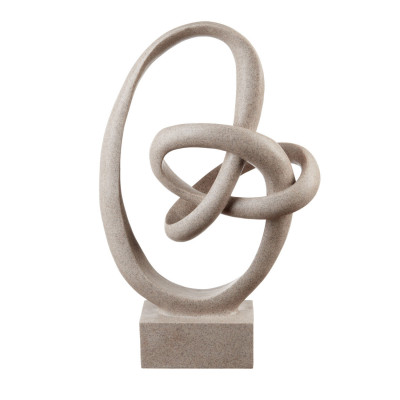 L'Oca Nera - Neo Classic - Scultura decorativa da tavolo interamente in resina - Colore: Marrone Chiaro - SKU: 1L166