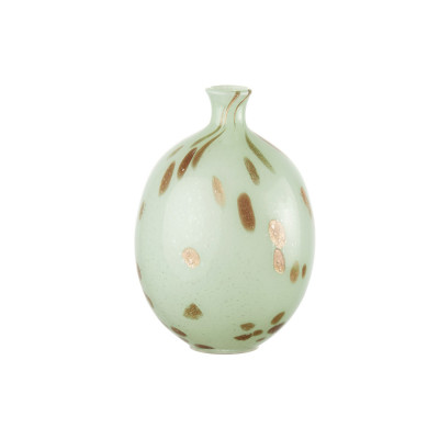 L'Oca Nera - Fashion - Vaso da interni medio in vetro dal design moderno - Colore: Verde Acqua - SKU: 1M165