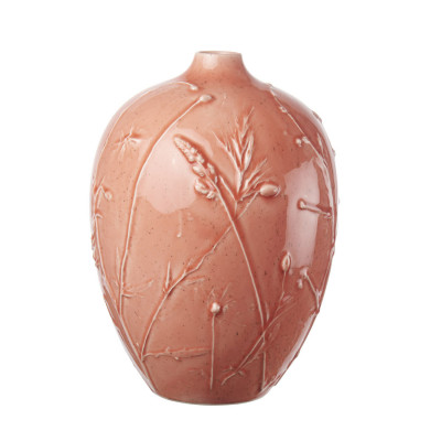 L'Oca Nera - Modern Country - Vaso in ceramica bombato decorato a mano - SKU: 1M246