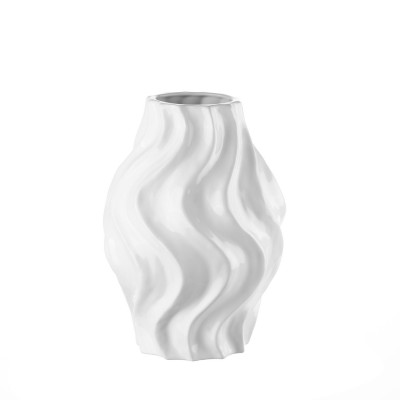 L'Oca Nera - Orizzonti - Vasoi in ceramica basso con forme ondulate - Colore: Bianco - SKU: 1M297