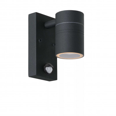 Lucide Arne LED Applique a LED da esterno con struttura in acciaio dal design moderno Colore: Nero