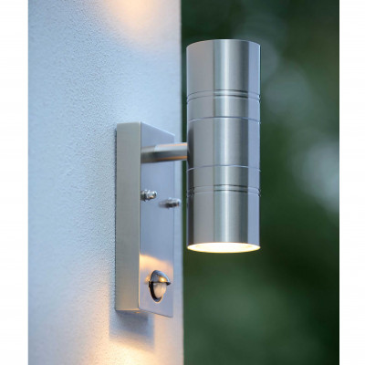 Lucide - Arne LED - Applique a LED da esterno con struttura in acciaio e doppio diffusore moderno - 2 Lampadine GU10 5W - Lumen 350 x2 - Gradi Kelvin 3000k Luce Calda - 44 - SKU: 14866/10/
