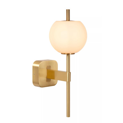 Lucide - Elda - Applique da bagno in metallo con diffusore in vetro dal design moderno - 1 Lampadina G9 33W - IP44 - SKU: 04215/01/