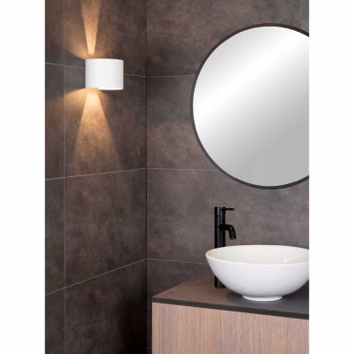 Lucide - Axi - Applique da parete a led e struttura arrotondata in metallo dal design moderno - 1 Lampadina Led Integrato 6W - Lumen 350 - Gradi Kelvin 3000k Luce Calda - 54 - SKU: 69201/06/
