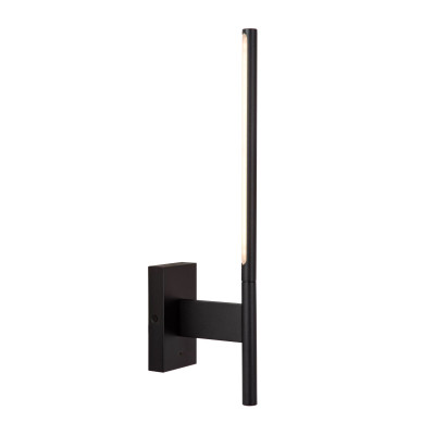 Lucide - Finan - Applique da parete a LED con punto di ricarica USB - Colore: Nero - 1 Lampadina Led Integrato 6W - Lumen 245 - Gradi Kelvin 2700k Luce Calda - IP20 - SKU: 68210/06/30
