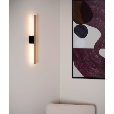 Lucide - Braga - Applique da parete a LED dal design moderno - Colore: Caffelatte - 1 Lampadina Led Integrato 10W - Lumen 180 - Gradi Kelvin 2700k Luce Calda - IP54 - SKU: 23272/11/96