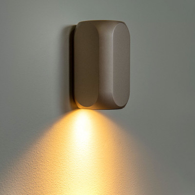 Lucide - Braga - Applique da parete a LED dal design moderno con una lampadina - Colore: Caffelatte - 1 Lampadina GU10 5W - IP20 - SKU: 23273/01/96