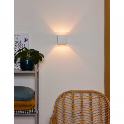 Lucide - Devi - Applique da parete in alluminio verniciato a forma di cubo dal design moderno - 1 Lampadina G9 42W - IP20 - SKU: 09201/01/