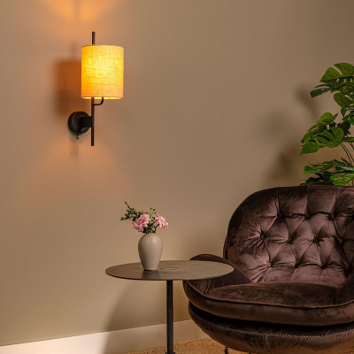 Lucide - Magic - Applique da parete moderna con punto di ricarica USB - Colore: Nero - 1 Lampadina E27 40W - IP20 - SKU: 68211/81/30