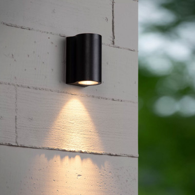 Lucide - Akra - Applique da parete per esterni a LED con struttura in alluminio - 1 Lampadina Led Integrato 6W - Lumen 674 - Gradi Kelvin 2700k Luce Calda - IP54 - SKU: 33801/06/