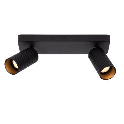 Lucide - Clubs - Faretti da soffitto moderno con struttura in alluminio e diffusori orientabili - 2 Lampadine GU10 40W - IP20 - SKU: 09939/02/