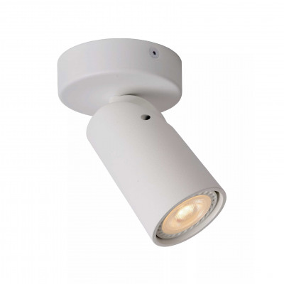 Lucide - Xyrus - Faretto a LED dimmerabile con struttura moderna orientabile in alluminio - Colore: Bianco - 1 Lampadina - GU10 - 5W - Lumen 320 - Gradi Kelvin 3000k Luce Calda - 20 - SKU: 23954/06/31