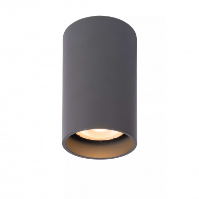 Lucide - Delto - Faretto a LED dimmerabile con struttura tubolare in alluminio dal design moderno - Colore: Nero - 1 Lampadina - GU10 - 5W - Lumen 320 - Gradi Kelvin 3000k Luce Calda - IP20 - SKU: 09915/06/36