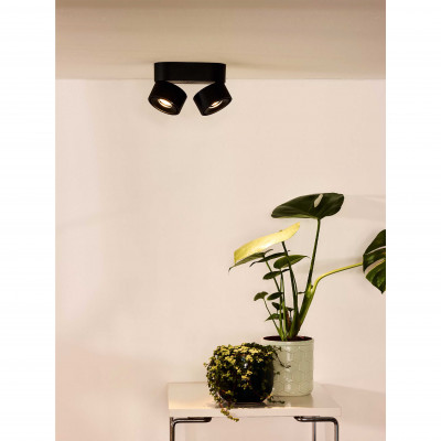 Lucide - Yumiko - Faretto a LED moderno con doppio diffusore tubolare in alluminio orientabile - 2 Lampadine Led Integrato 10W - Lumen 445 x2 - Gradi Kelvin 3000k Luce Calda - 20 - SKU: 35911/16/