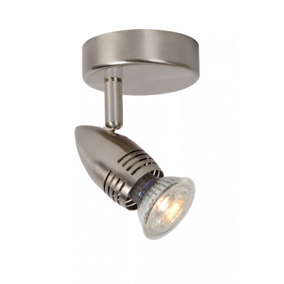 Lucide - Caro - Faretto a LED struttura in metallo e diffusore orientabile dal design moderno - 1 Lampadina GU10 5W - Lumen 350 - Gradi Kelvin 3000k Luce Calda - 20 - SKU: 13955/05/