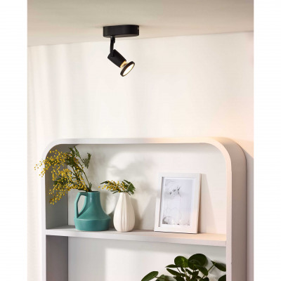 Lucide - Jaster-LED - Faretto a LED struttura in metallo e diffusore orientabile dal design moderno - 1 Lampadina GU10 5W - Lumen 320 - Gradi Kelvin 3000k Luce Calda - 20 - SKU: 11903/05/