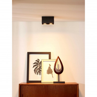 Lucide - Bodi - Faretto con doppio diffusore con struttura in alluminio dal design moderno - 2 Lampadine GU10 50W - IP20 - SKU: 09101/02/