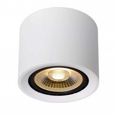 Lucide - Fedler - Faretto con struttura in alluminio e LED dimmerabile dal design minimal - Colore: Bianco - 1 Lampadina - GU10 - 12W - Lumen 820 - Gradi Kelvin 3000k Luce Calda - IP20 - SKU: 09921/12/31