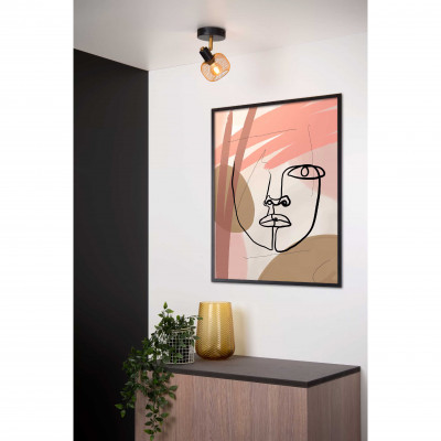 Lucide - Maren - Faretto con struttura orientabile in metallo moderna e diffusore a rete - 1 Lampadina E14 40W - 20 - SKU: 77978/01/