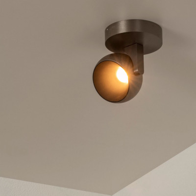 Lucide - Esfera - Faretto da soffitto in alluminio dal design moderno - Colore: Canna di Fucile - 1 Lampadina Led Integrato 11W - Lumen 920 - Gradi Kelvin 2700k Luce Calda - IP20 - SKU: 23974/09/15