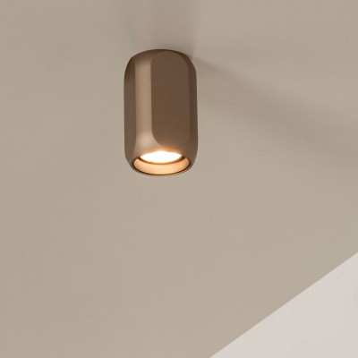 Lucide - Braga - Faretto da soffitto in allumino dal design moderno - Colore: Caffelatte - 1 Lampadina GU10 5W - IP20 - SKU: 23173/01/96